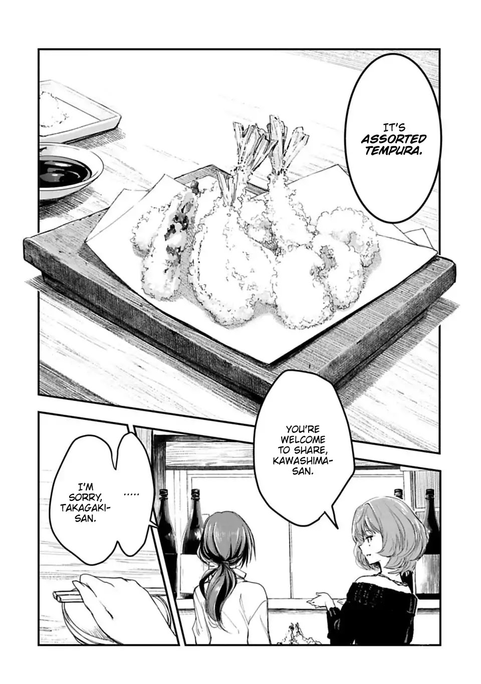 THE iDOLM@STER Cinderella Girls - After20 Chapter 1 page 16 - Chapter 1: Kawashima Mizuki, Tempura, and Sake