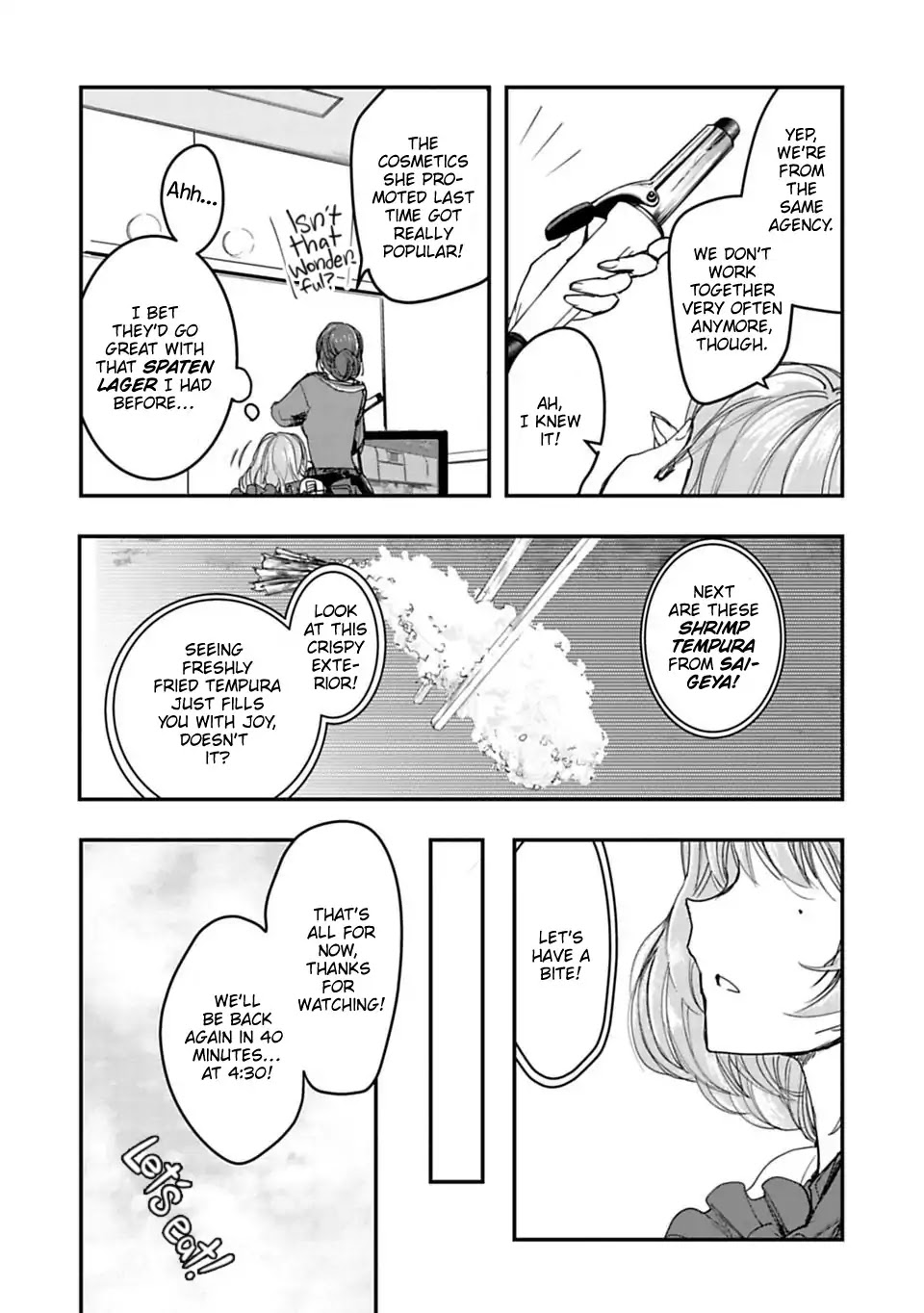 THE iDOLM@STER Cinderella Girls - After20 Chapter 1 page 7 - Chapter 1: Kawashima Mizuki, Tempura, and Sake