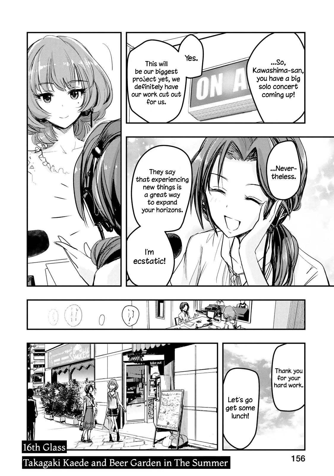 THE iDOLM@STER Cinderella Girls - After20 Chapter 16 page 2 - Chapter 16: Takagaki Kaede and Beer Garden in The Summer
