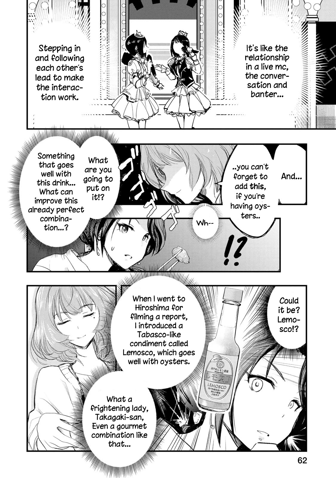 THE iDOLM@STER Cinderella Girls - After20 Chapter 3 page 14 - Chapter 3: Kawashima Mizuki, Deep-Fried Oysters and Hiroshima’s Nihonshu