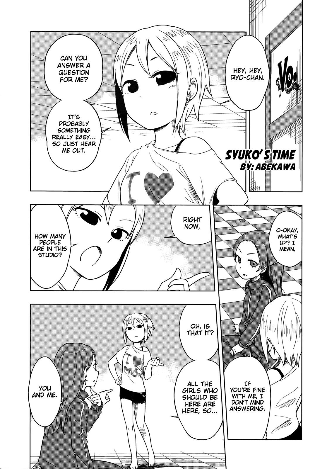 THE iDOLM@STER Cinderella Girls - Comic Anthology cool Chapter 2 page 1 - Chapter 2 : Syuko's Time, by Abekawa