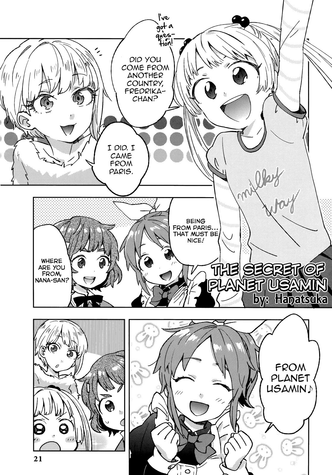 THE iDOLM@STER Cinderella Girls - Comic Anthology cute Chapter 2.2 page 1 - Chapter 2 v2 : The Secret of Planet Usamin, by Hanatsuka