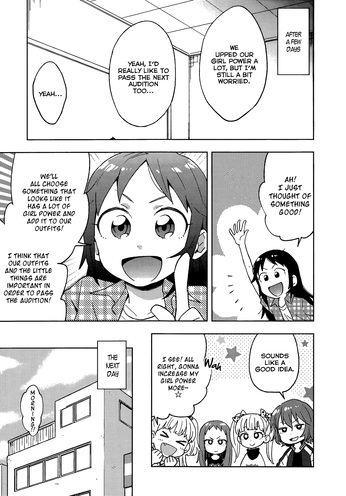 THE iDOLM@STER Cinderella Girls - Comic Anthology passion Chapter 1.2 page 11 - Chapter 1 v2 : Girl Power Up Plan!, by HANATSUKA Shiori