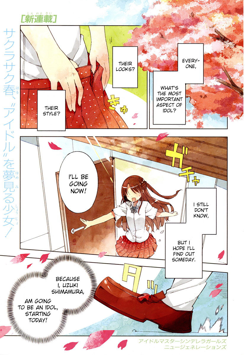 The Idolm@ster: Cinderella Girls - New Generations Chapter 1.2 page 1 - Chapter 1 v2 : 1st Lesson