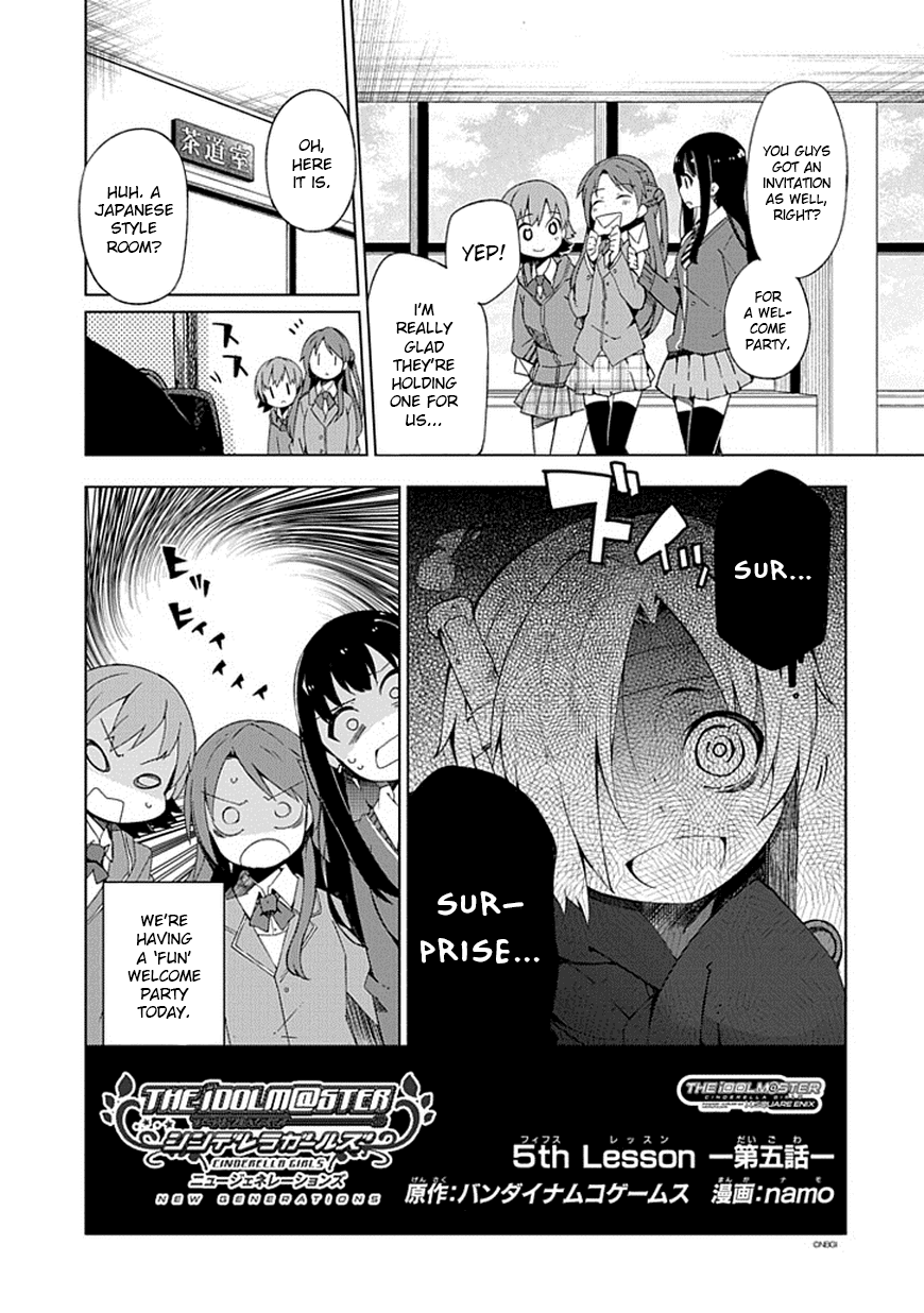 The Idolm@ster: Cinderella Girls - New Generations Chapter 5.2 page 1 - Chapter 5 v2 : 5th Lesson