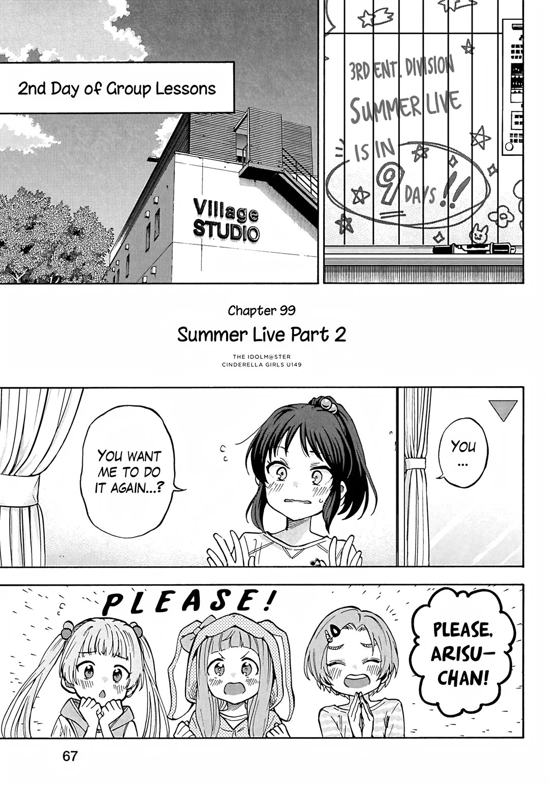 THE iDOLM@STER Cinderella Girls - U149 Chapter 102 page 1 - Chapter 102: Summer Live Part 2