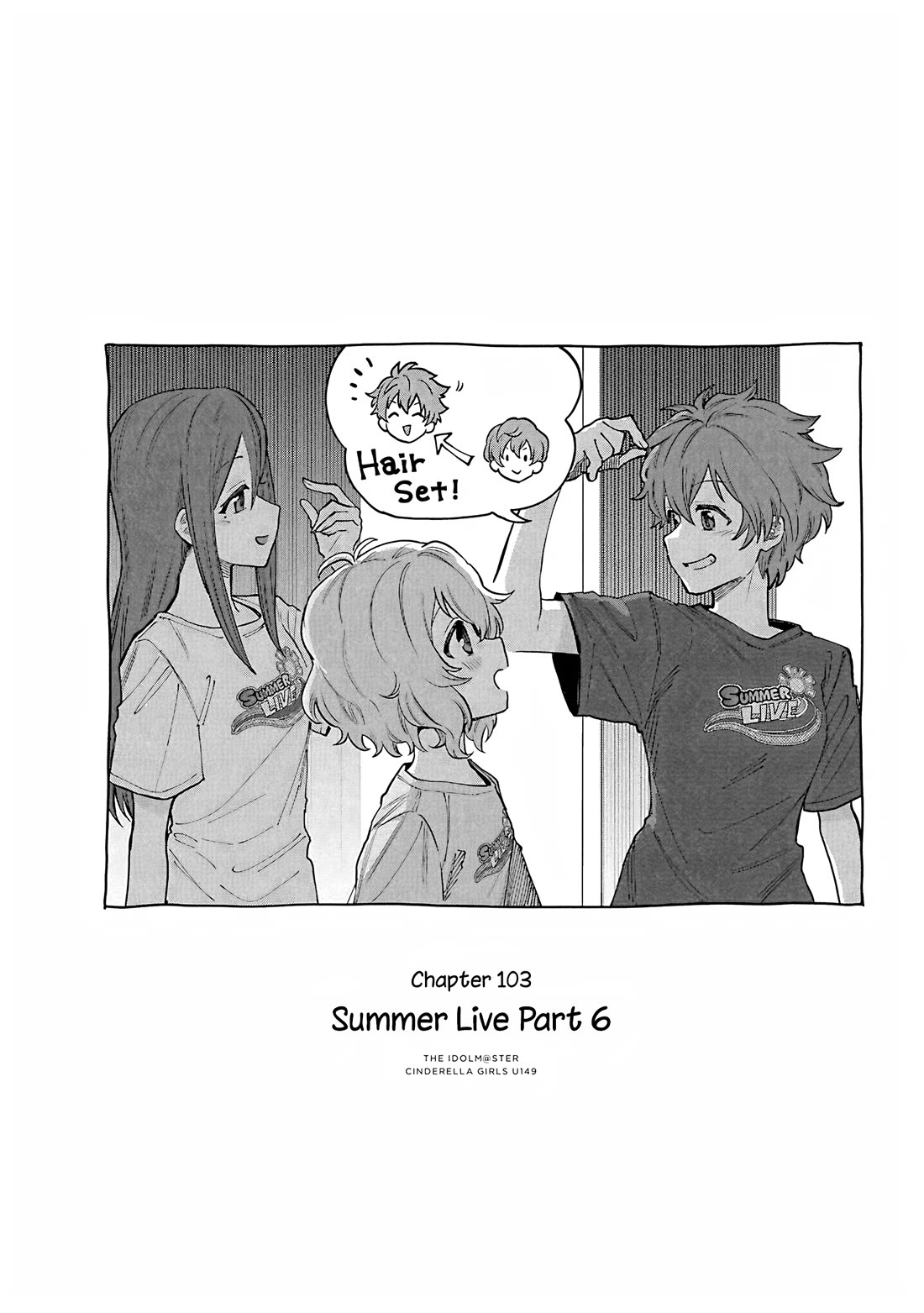 THE iDOLM@STER Cinderella Girls - U149 Chapter 106 page 1 - Chapter 106: Summer Live Part 6