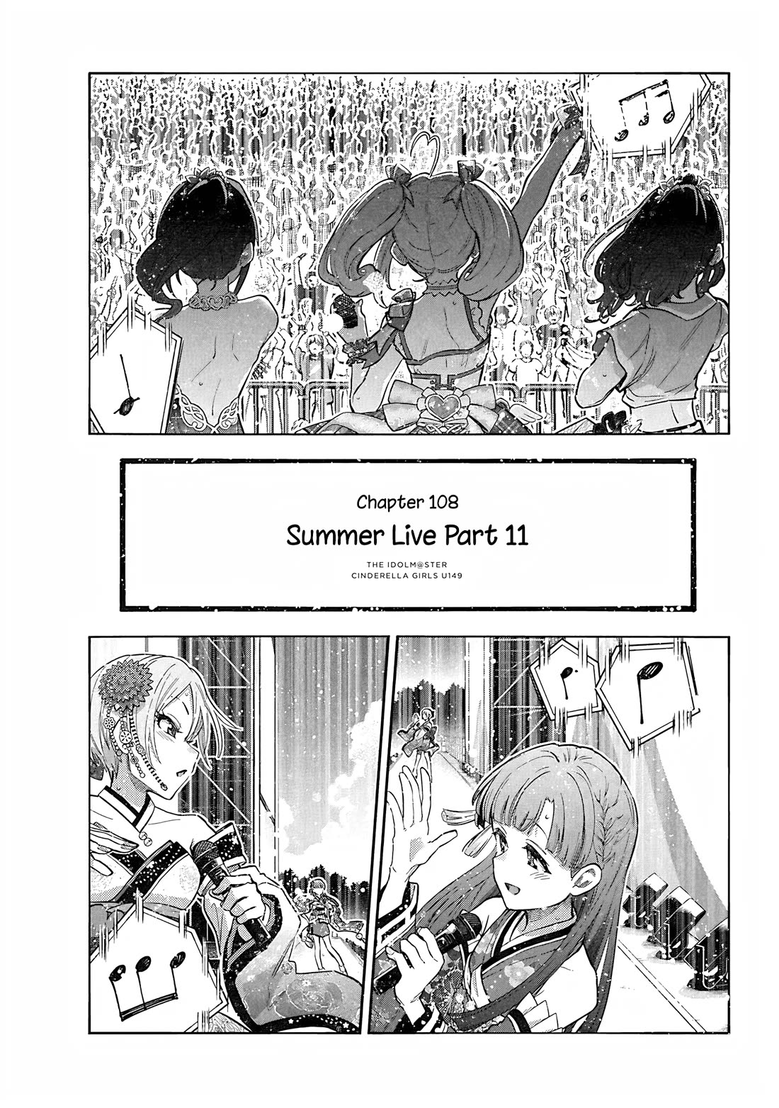 THE iDOLM@STER Cinderella Girls - U149 Chapter 111 page 1 - Chapter 111: Summer Live Part 11