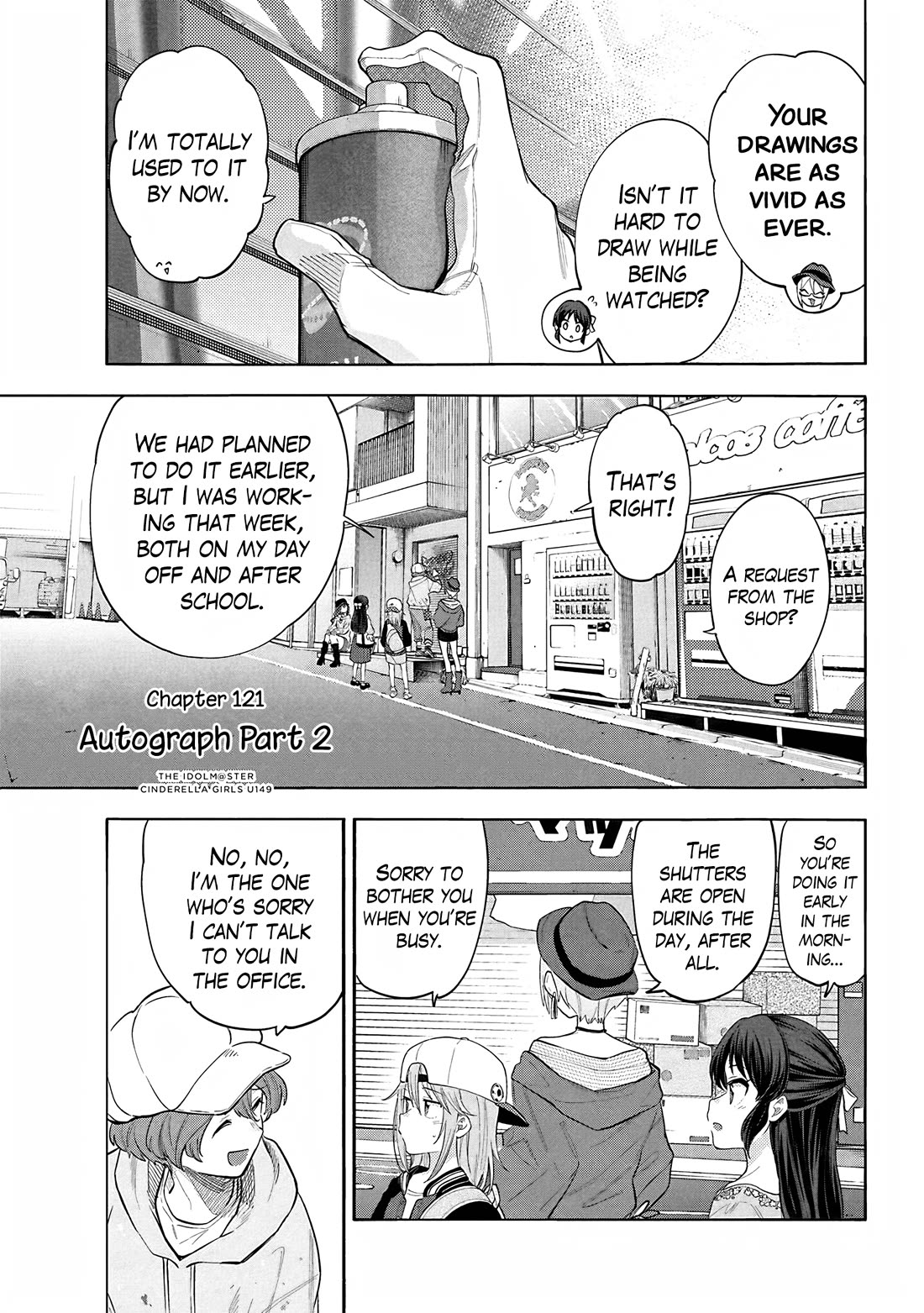 THE iDOLM@STER Cinderella Girls - U149 Chapter 124 page 1 - Chapter 124: Autograph Part 2