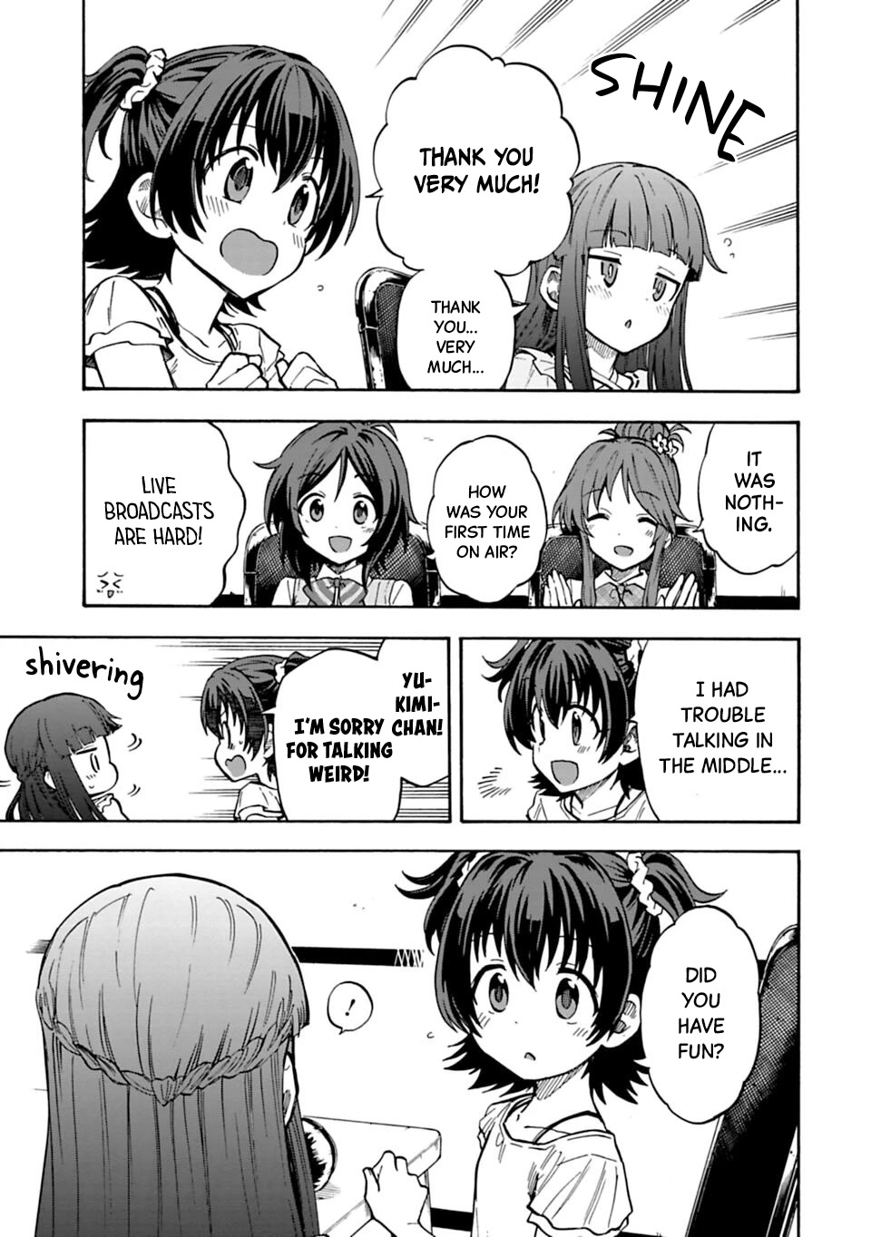 THE iDOLM@STER Cinderella Girls - U149 Chapter 76 page 3 - Chapter 76: Indigo Ring-A-Ling Radio ~After Recording~