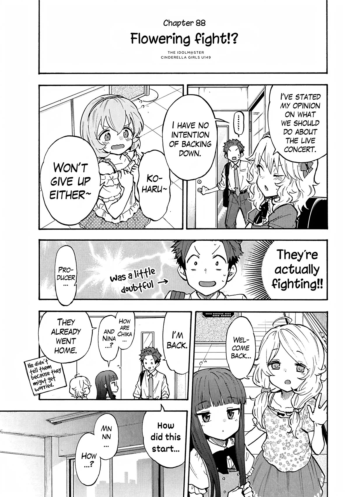 THE iDOLM@STER Cinderella Girls - U149 Chapter 91 page 3 - Chapter 91: Flowering fight!?