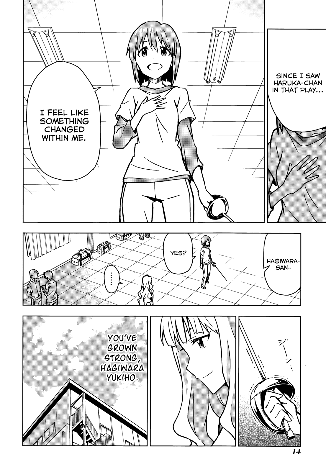 The Idolm@ster (Mana) Chapter 0 page 15 - Chapter 0: (Movie Special) To the Other Side of the Sparkle! -signs-