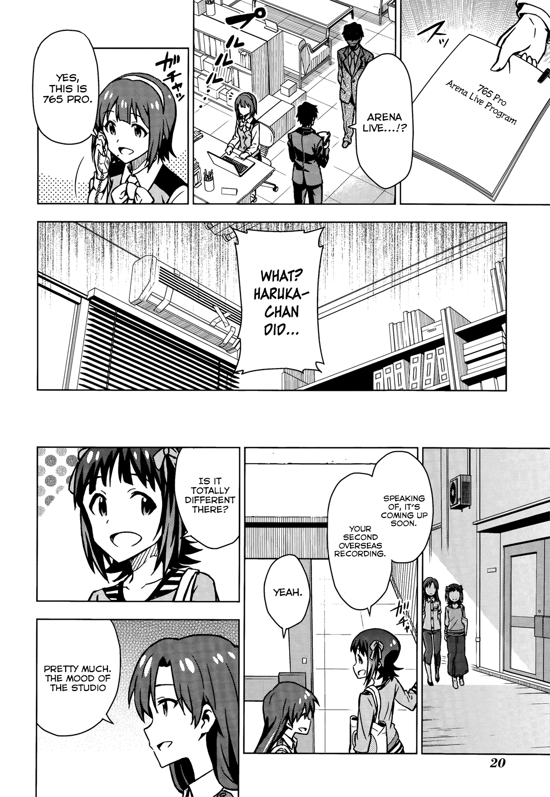 The Idolm@ster (Mana) Chapter 0 page 20 - Chapter 0: (Movie Special) To the Other Side of the Sparkle! -signs-