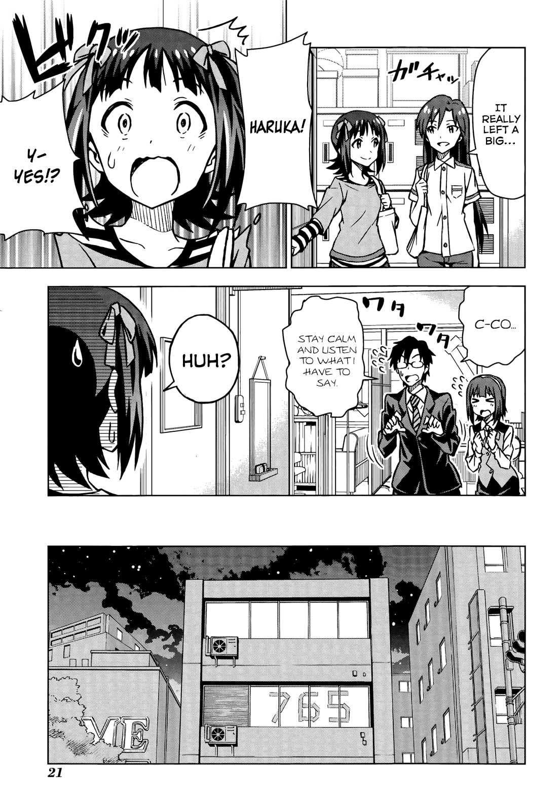 The Idolm@ster (Mana) Chapter 0 page 21 - Chapter 0: (Movie Special) To the Other Side of the Sparkle! -signs-