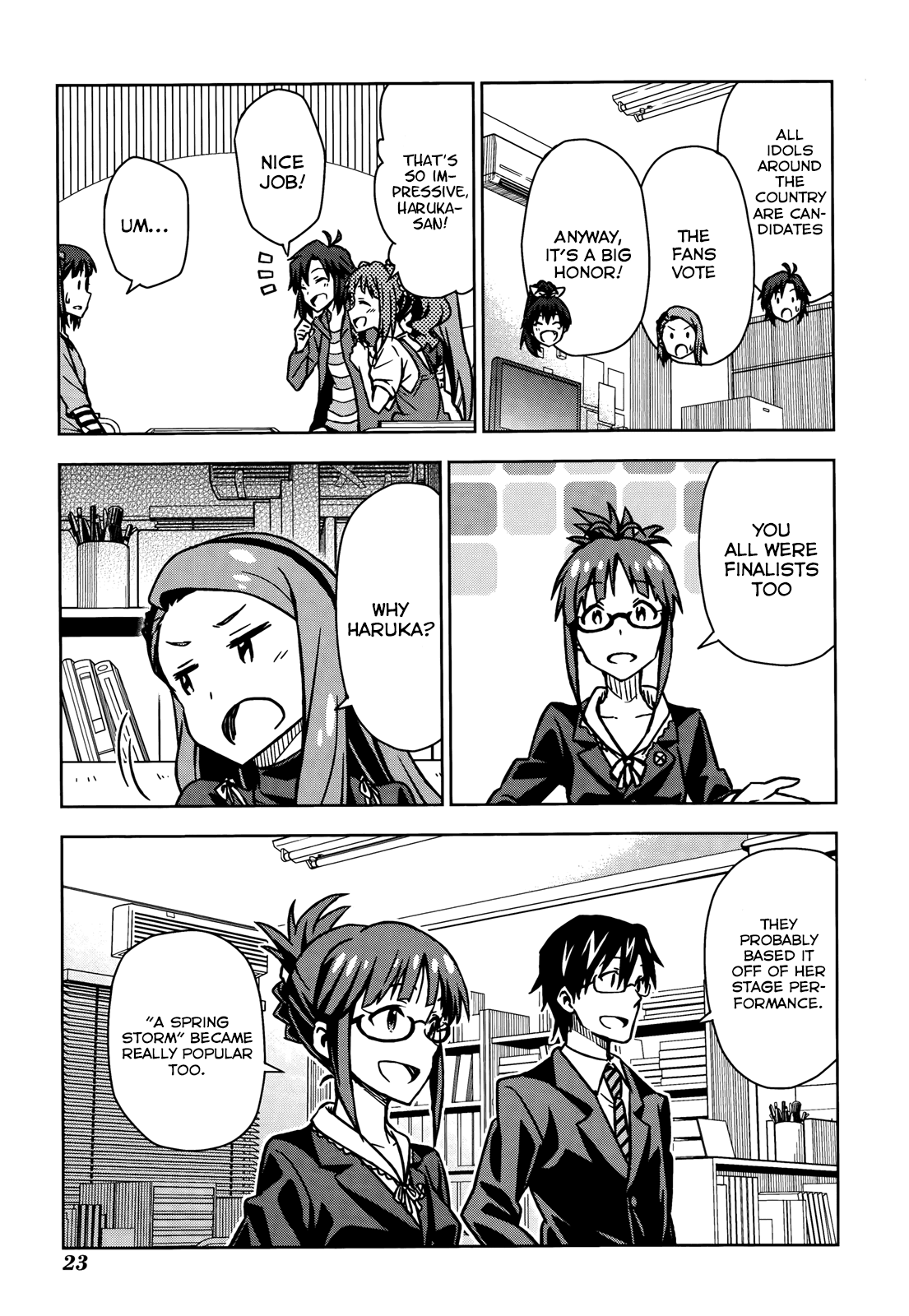 The Idolm@ster (Mana) Chapter 0 page 23 - Chapter 0: (Movie Special) To the Other Side of the Sparkle! -signs-