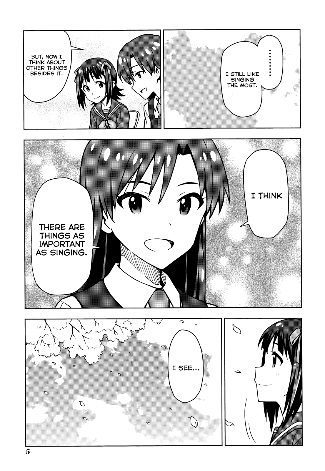 The Idolm@ster (Mana) Chapter 0 page 6 - Chapter 0: (Movie Special) To the Other Side of the Sparkle! -signs-