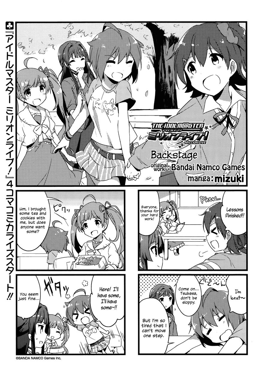 THE iDOLM@STER - Million Live! Back Stage Chapter 1 page 1 - Chapter 1