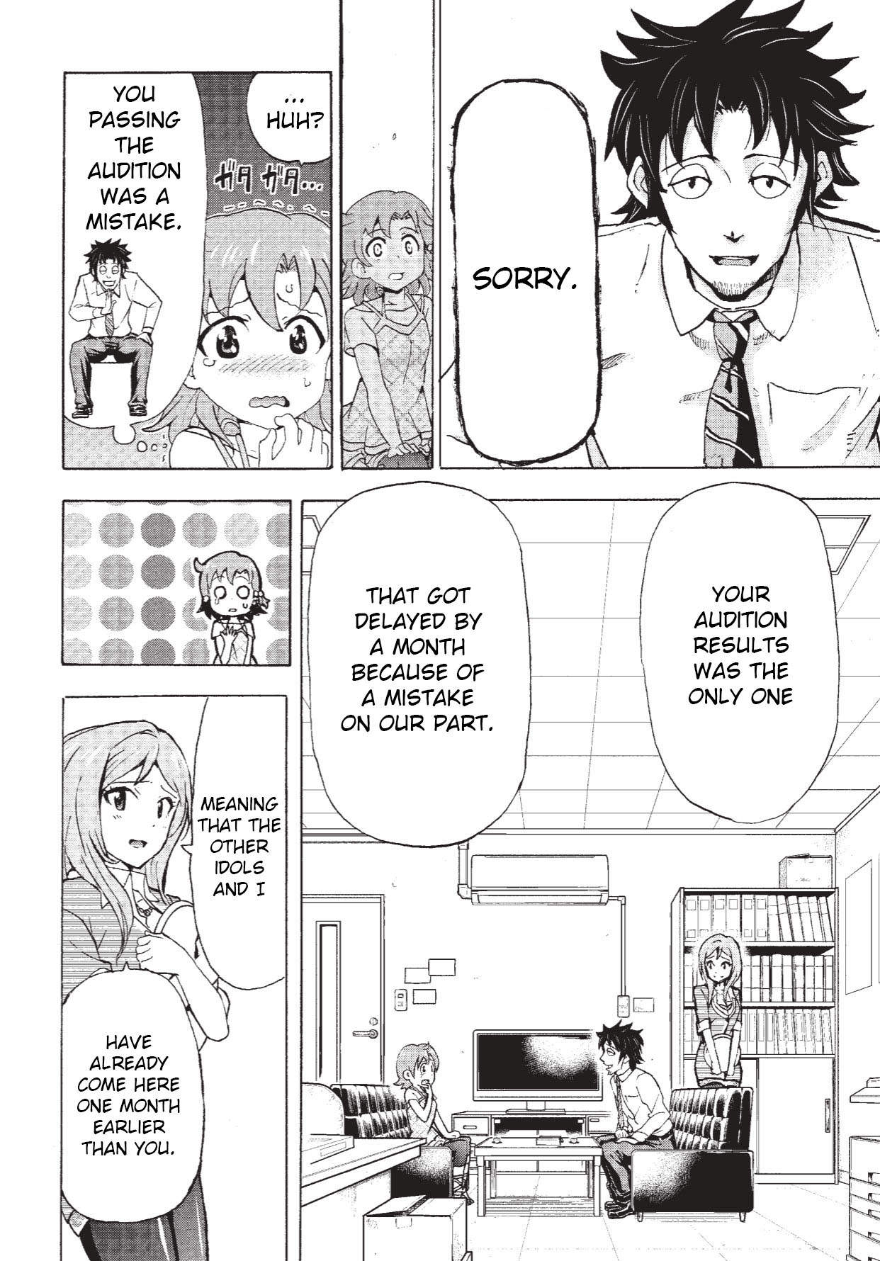 THE IDOLM@STER MILLION LIVE! Blooming Clover Chapter 1 page 14 - Chapter 1: My Name is Yabuki Kana ♪