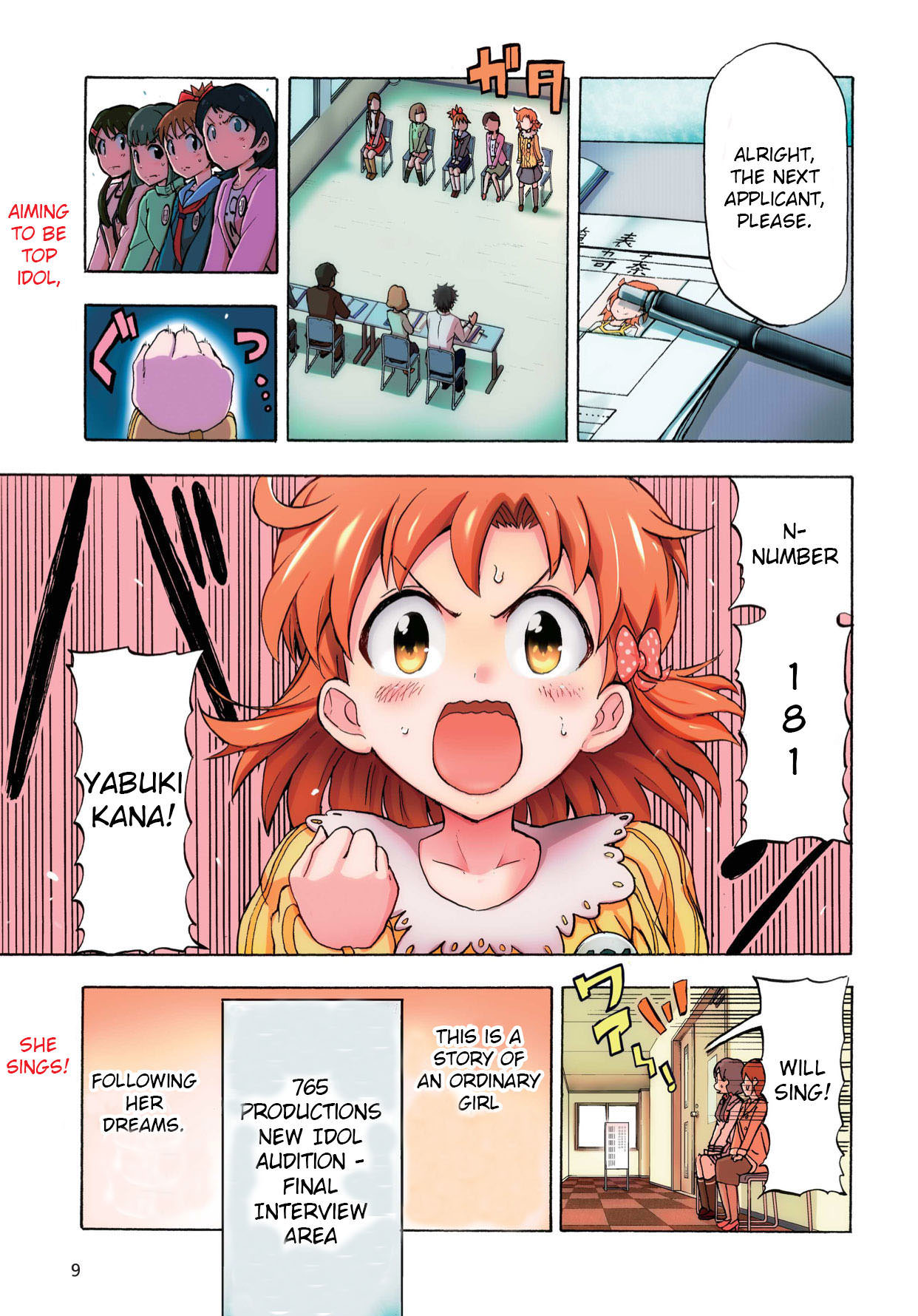 THE IDOLM@STER MILLION LIVE! Blooming Clover Chapter 1 page 3 - Chapter 1: My Name is Yabuki Kana ♪