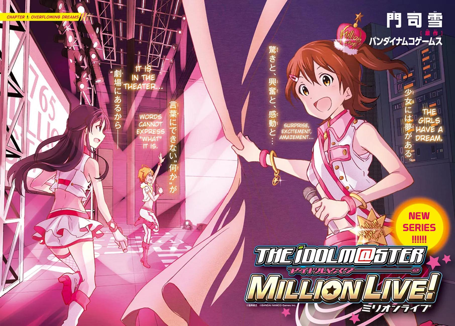 THE iDOLM@STER - Million Live! Chapter 1 page 2 - Chapter 1: Overflowing Dreams