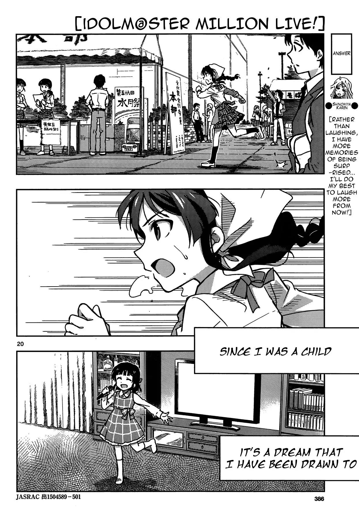 THE iDOLM@STER - Million Live! Chapter 10 page 19 - Chapter 10: Catch my dream