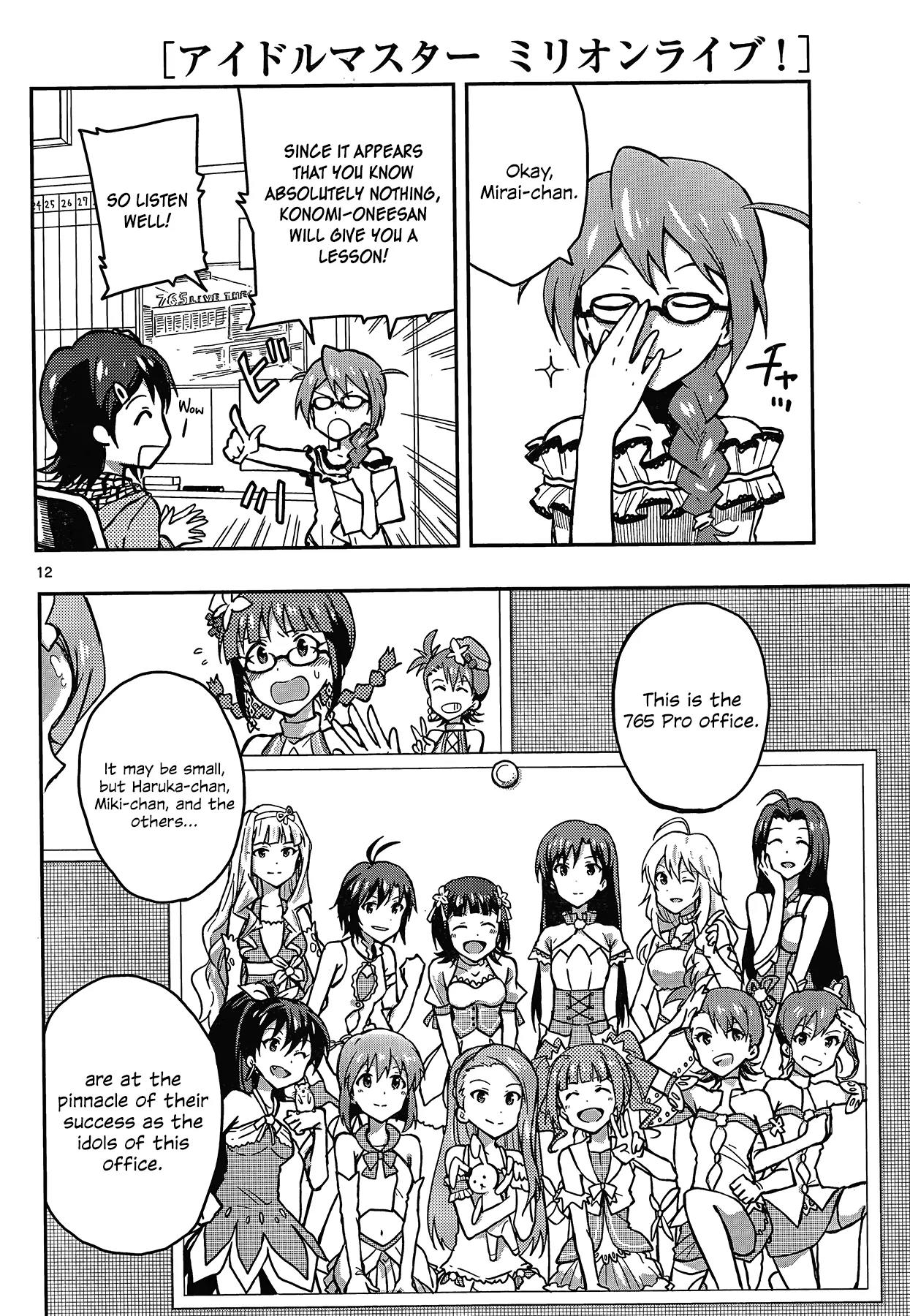 THE iDOLM@STER - Million Live! Chapter 2 page 12 - Chapter 2: The Festa's Starting