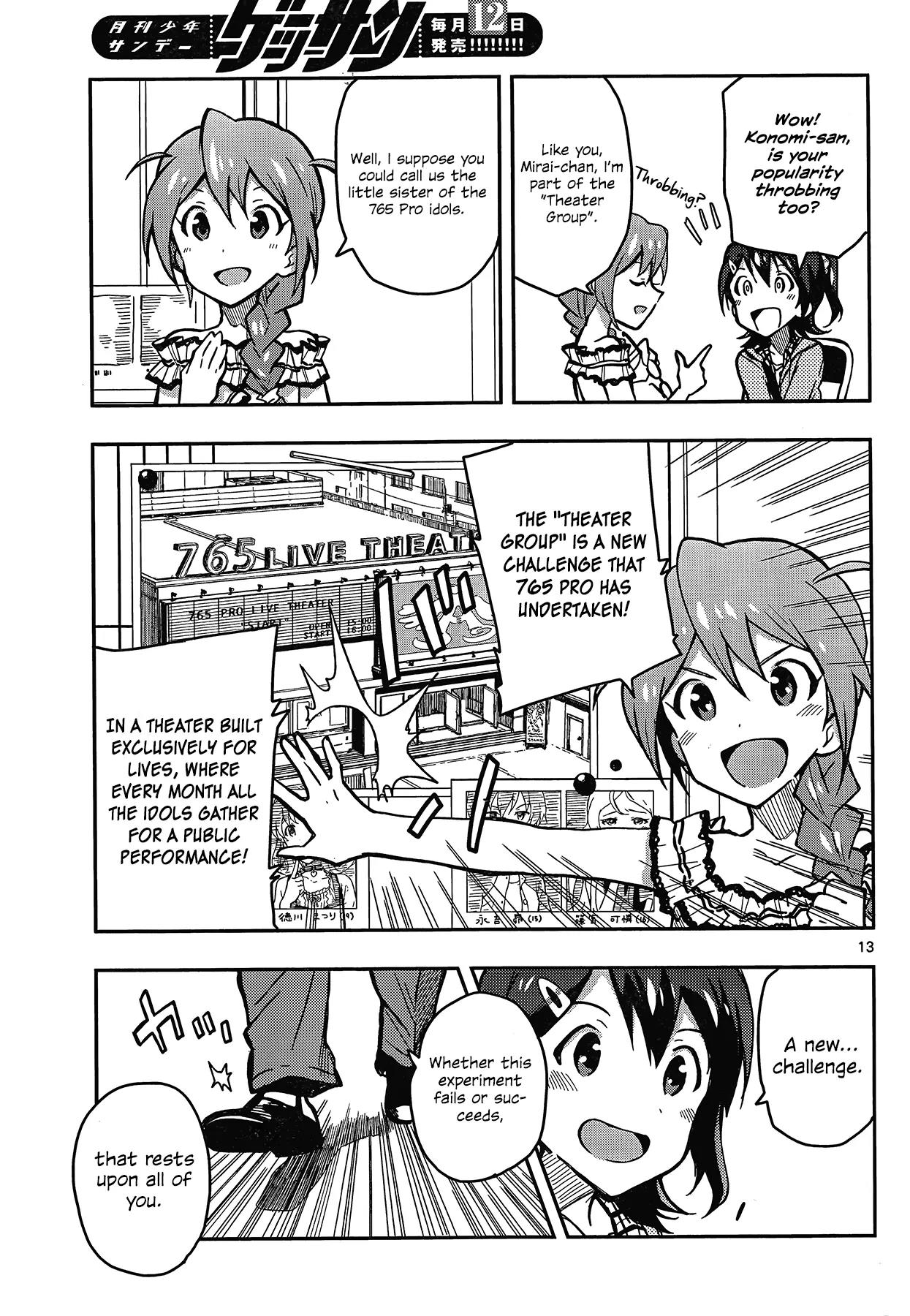 THE iDOLM@STER - Million Live! Chapter 2 page 13 - Chapter 2: The Festa's Starting