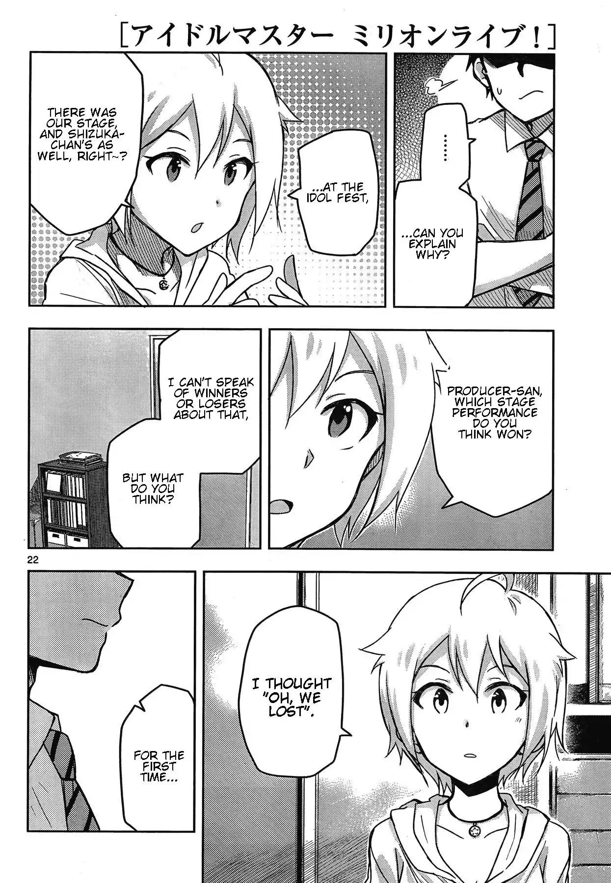 THE iDOLM@STER - Million Live! Chapter 21 page 22 - Chapter 21