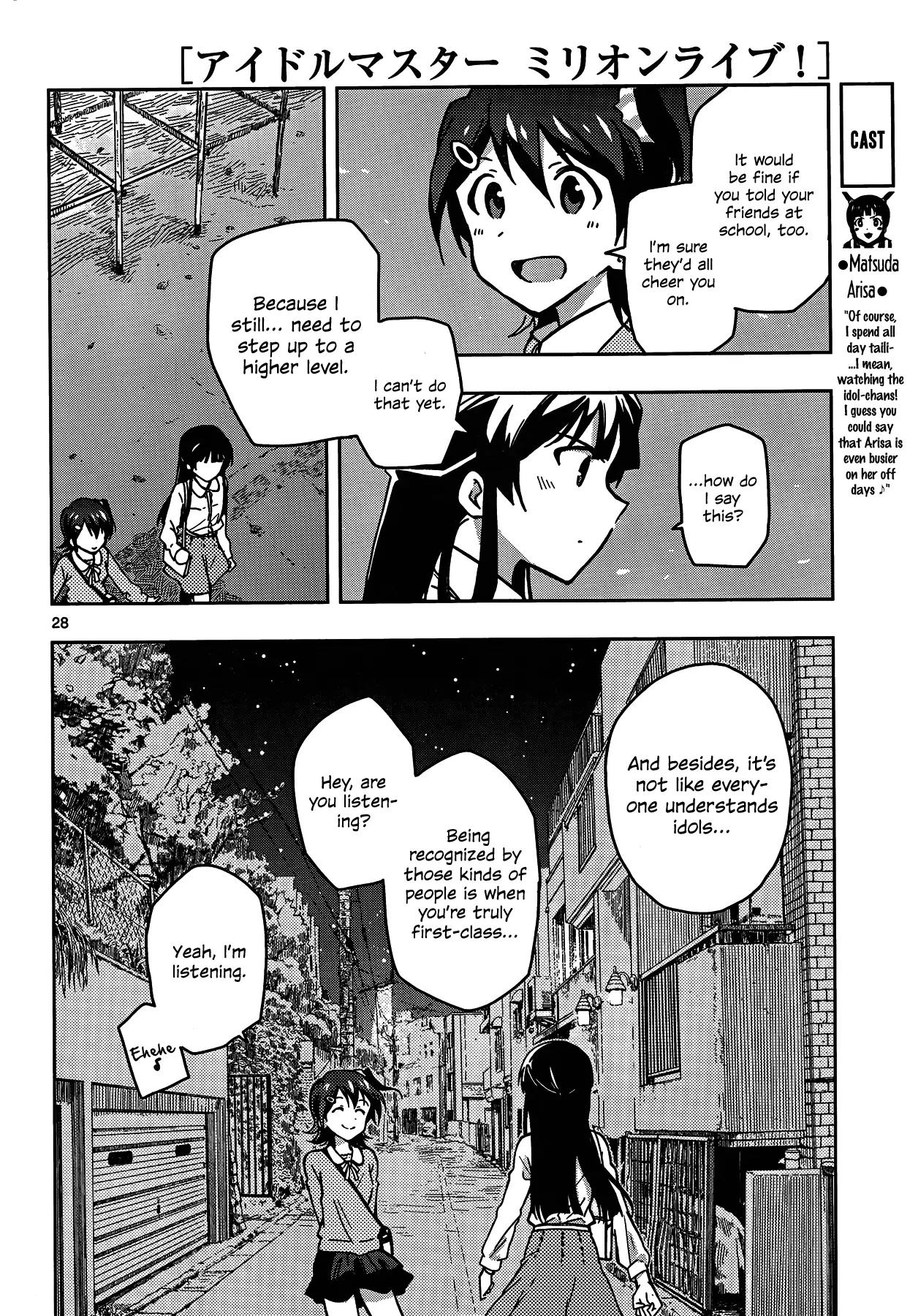 THE iDOLM@STER - Million Live! Chapter 4 page 28 - Chapter 4: An Irreplaceable Dream