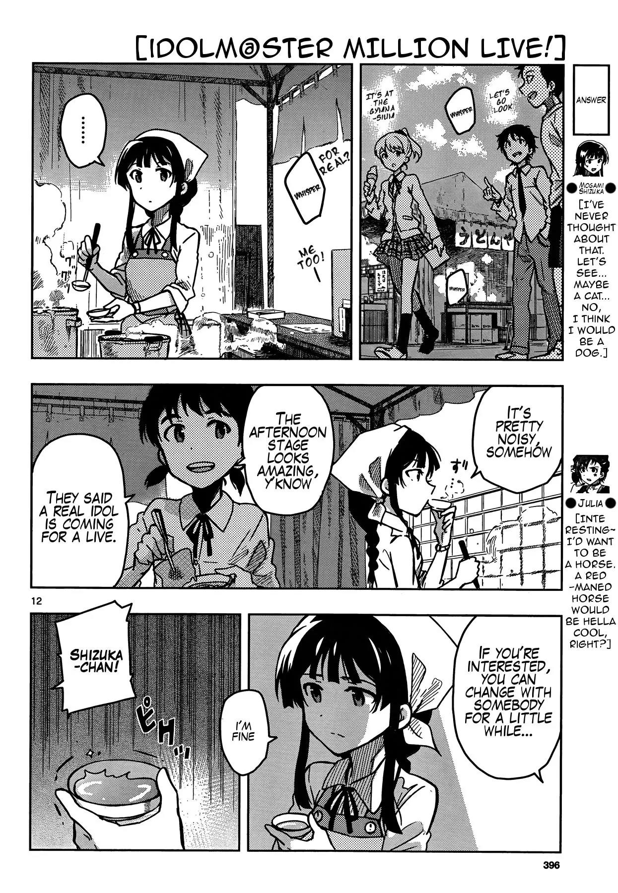 THE iDOLM@STER - Million Live! Chapter 9 page 12 - Chapter 9: Self-Made Budokan