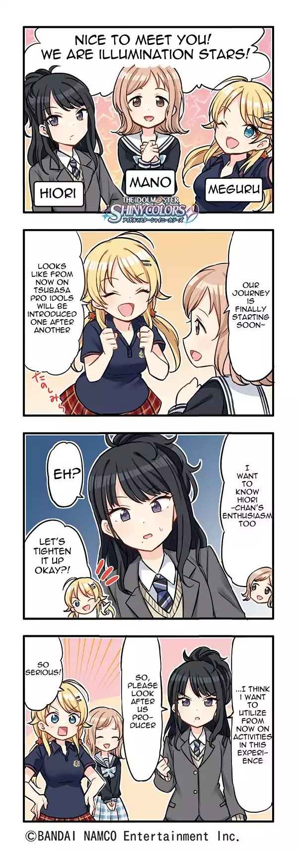 The iDOLM@STER: Shiny Colors (4koma) Chapter 1 page 1 - Chapter 1