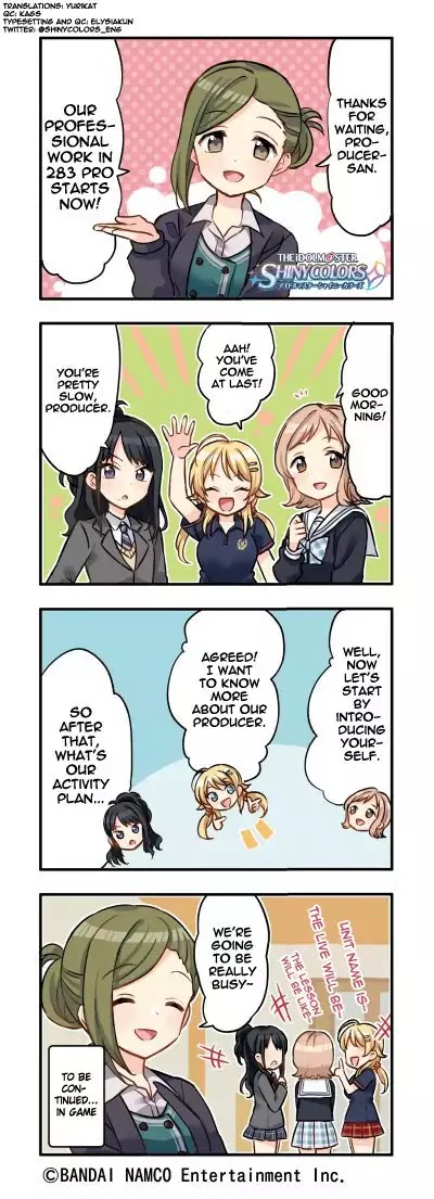 The iDOLM@STER: Shiny Colors (4koma) Chapter 24 page 1 - Chapter 24