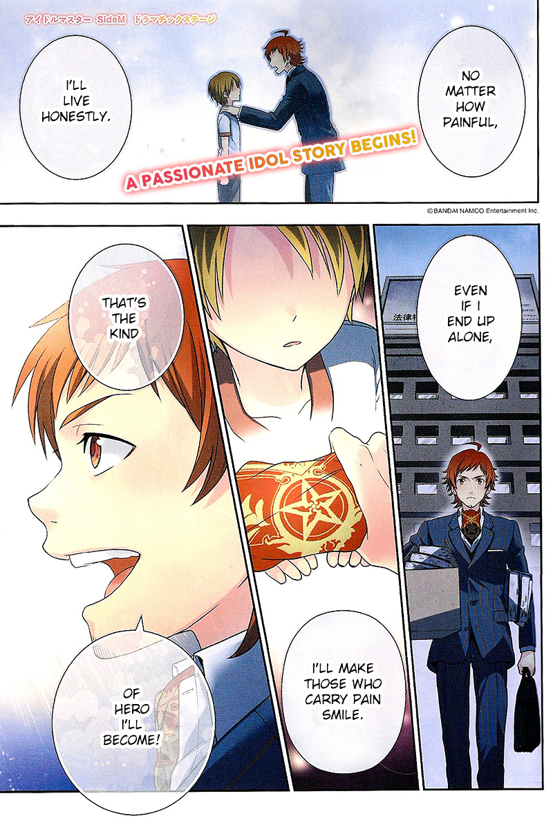 THE iDOLM@STER SideM: Dramatic Stage Chapter 1 page 2 - Chapter 1 : Stage 01 - Come! To 315 Productions!