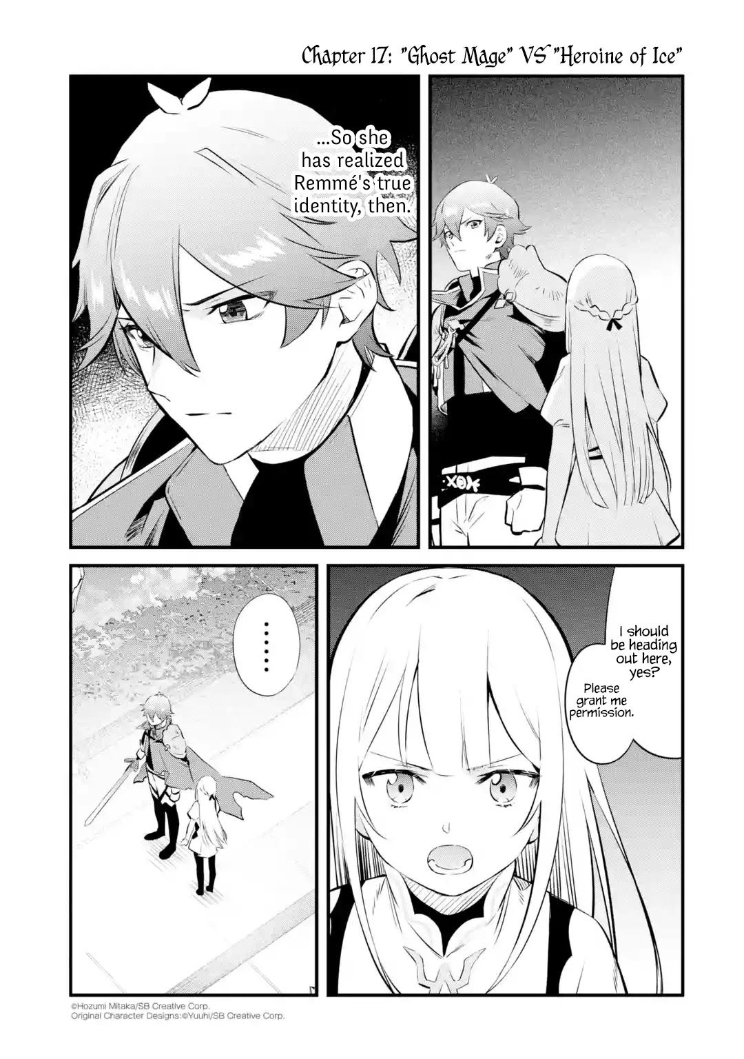 The Impregnable Demon King's Castle and the Expelled Black Mage of the Hero's Party Chapter 17 page 1 - Chapter 17: Ghost Mage VS Heroine of Ice