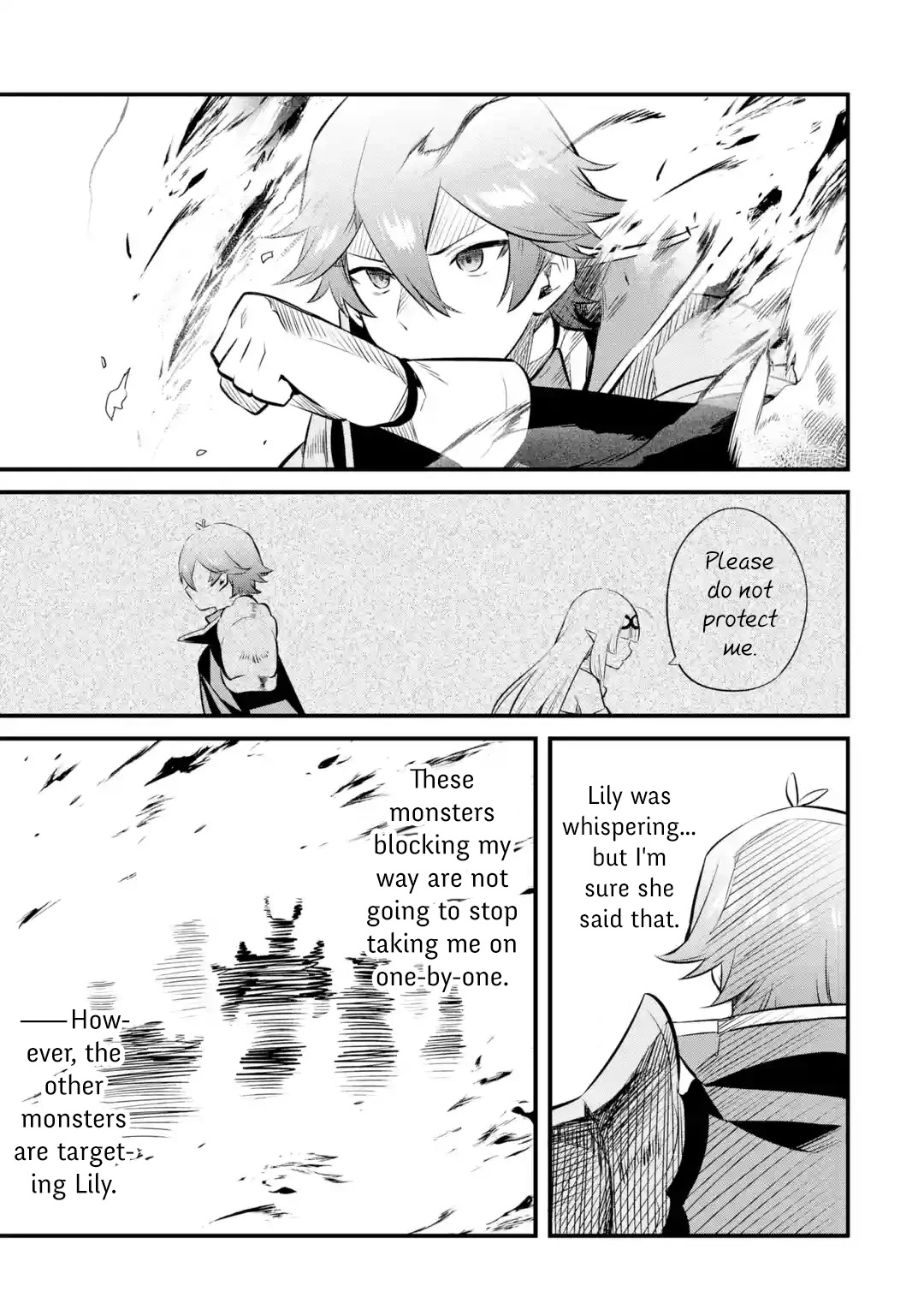The Impregnable Demon King's Castle and the Expelled Black Mage of the Hero's Party Chapter 18 page 21 - Chapter 18: Gangrene Hunter vs. Lightning Speed Hunter