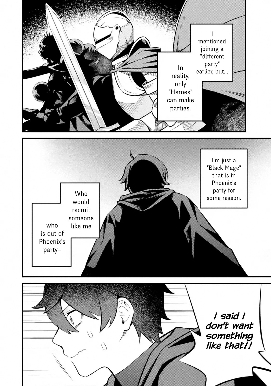 The Impregnable Demon King's Castle and the Expelled Black Mage of the Hero's Party Chapter 2.1 page 28 - Chapter 2.1 - 2.4: The Black Mage Loses His Job