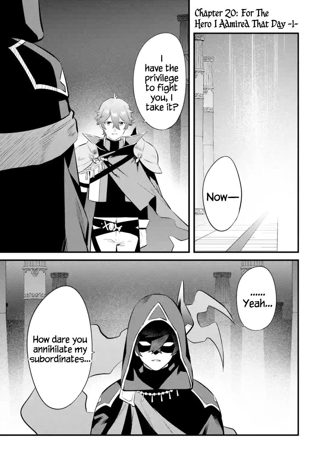 The Impregnable Demon King's Castle and the Expelled Black Mage of the Hero's Party Chapter 20 page 1 - Chapter 20: For The Hero I Admired That Day -1-