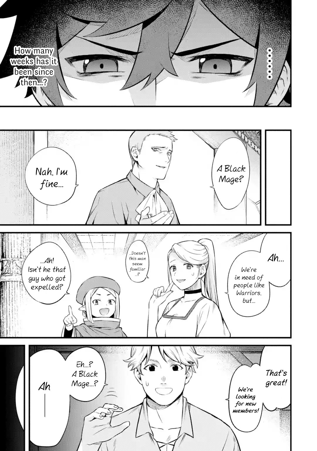 The Impregnable Demon King's Castle and the Expelled Black Mage of the Hero's Party Chapter 3.1 page 1 - Chapter 3.1 - 3.5: Job Search and a Beautiful Woman