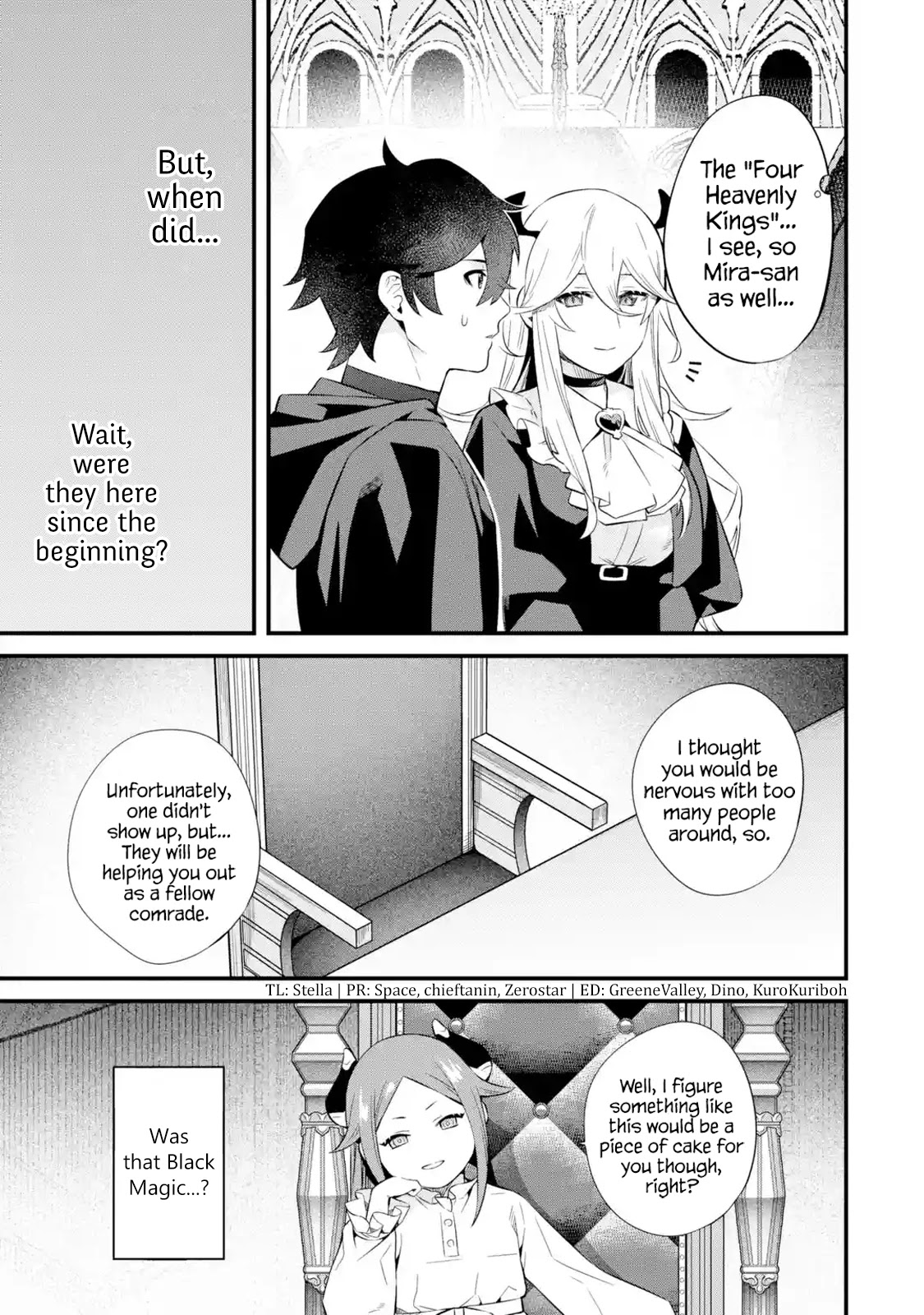The Impregnable Demon King's Castle and the Expelled Black Mage of the Hero's Party Chapter 5 page 3 - Chapter 5: The Four Heavenly Kings and Staff Officer Jobs