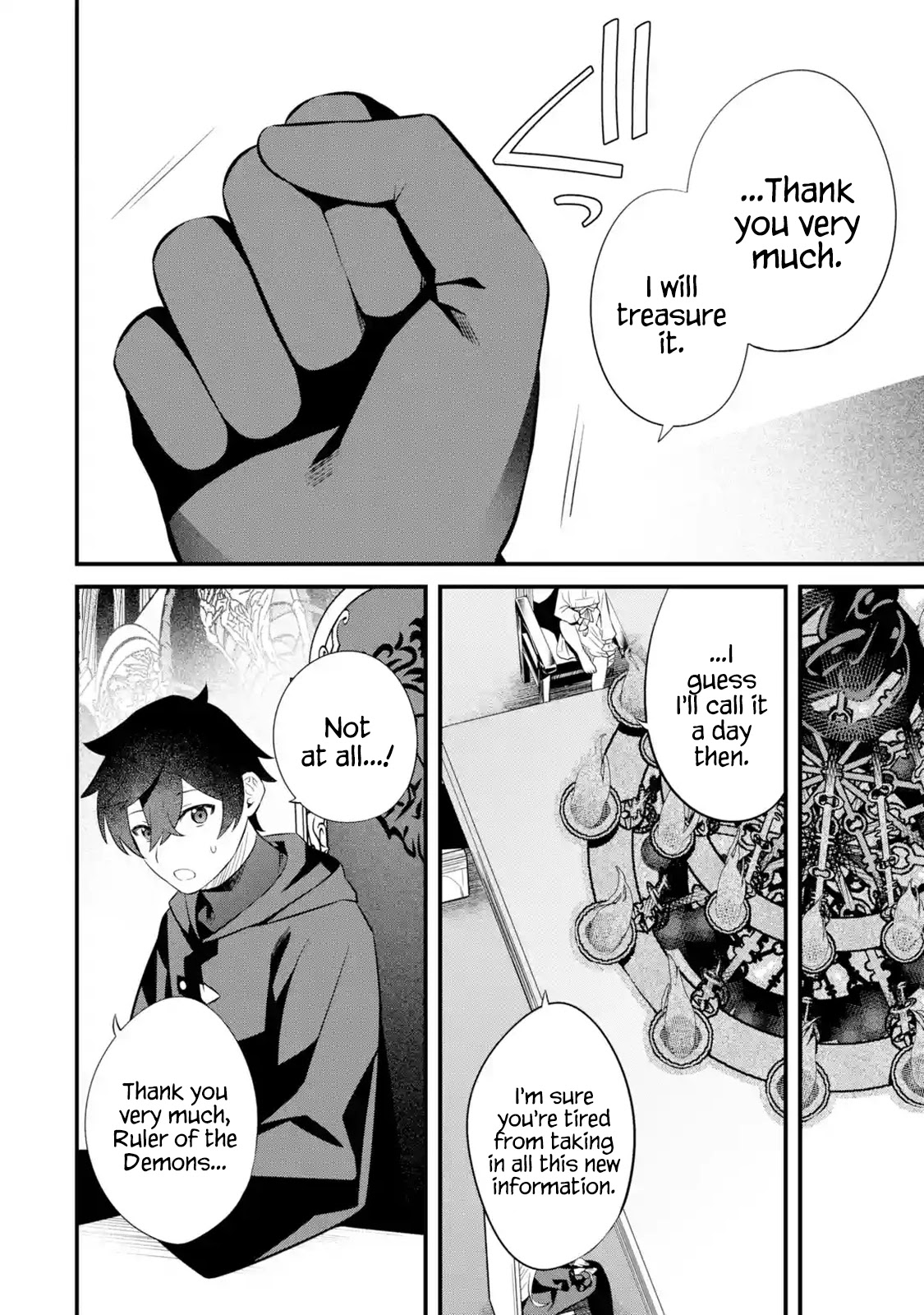 The Impregnable Demon King's Castle and the Expelled Black Mage of the Hero's Party Chapter 5 page 34 - Chapter 5: The Four Heavenly Kings and Staff Officer Jobs