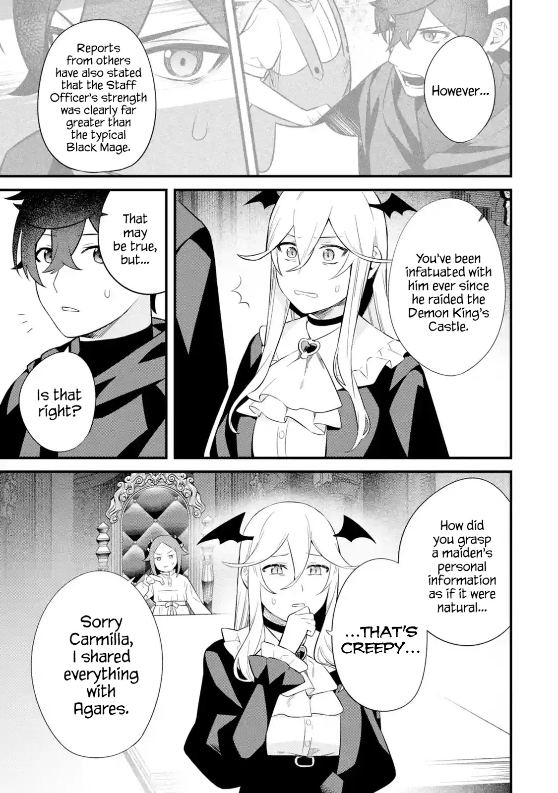 The Impregnable Demon King's Castle and the Expelled Black Mage of the Hero's Party Chapter 5 page 9 - Chapter 5: The Four Heavenly Kings and Staff Officer Jobs