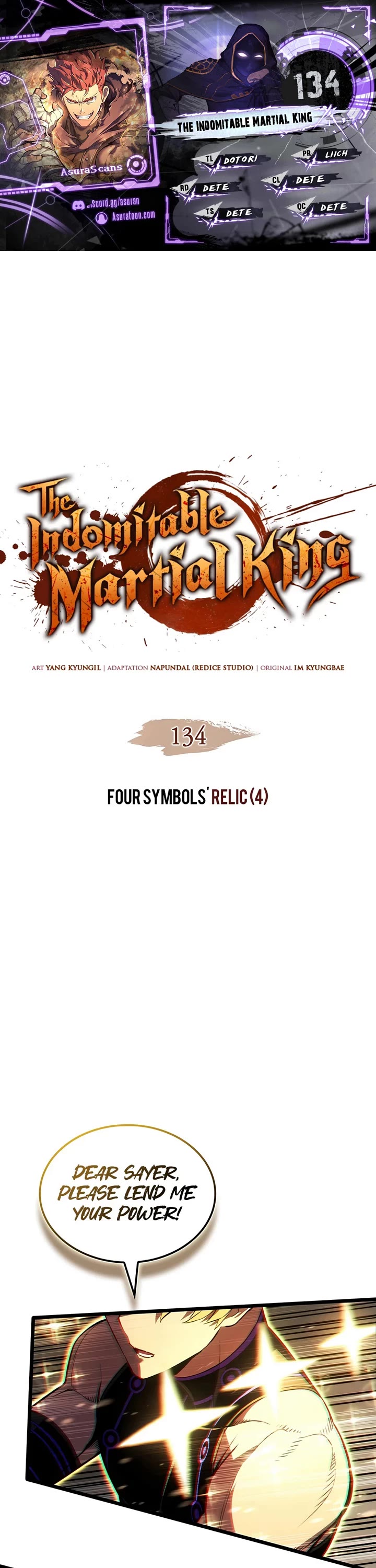 The Indomitable Martial King Chapter 134 page 1 - Chapter 134: Four Symbols' Relic (4)