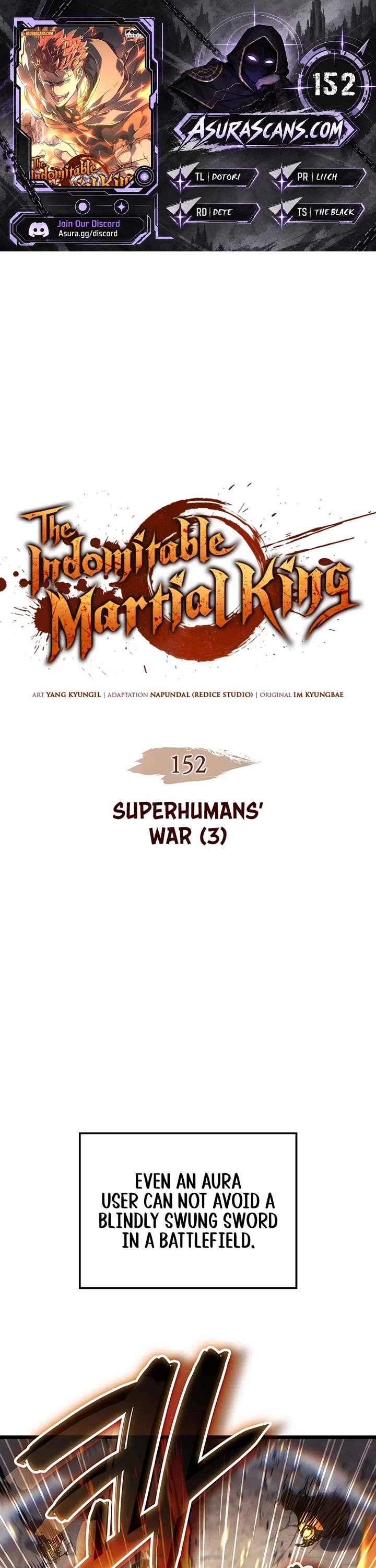 The Indomitable Martial King Chapter 152 page 1 - Chapter 152: Superhumans' War (3)