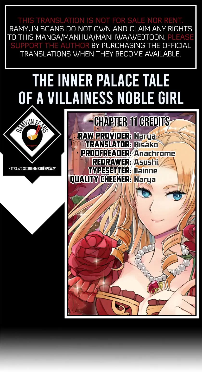 The Inner Palace Tale of a Villainess Noble Girl Chapter 11 page 1 - Chapter 11