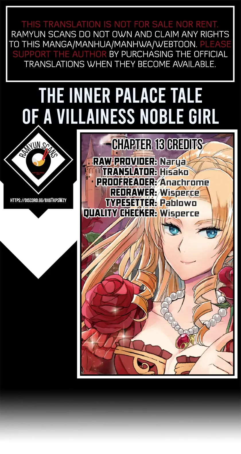 The Inner Palace Tale of a Villainess Noble Girl Chapter 13 page 1 - Chapter 13