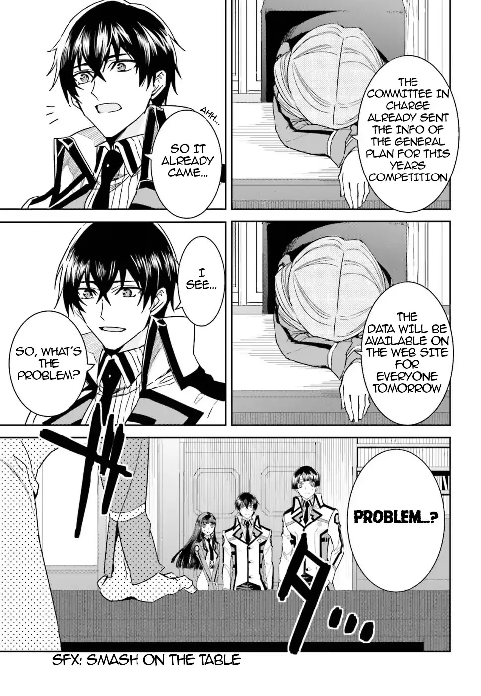 The Irregular at Magic High School: Steeplechase Arc Chapter 1 page 26 - Chapter 1: Important points of the meeting