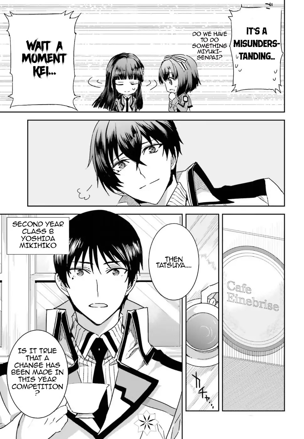 The Irregular at Magic High School: Steeplechase Arc Chapter 1 page 30 - Chapter 1: Important points of the meeting