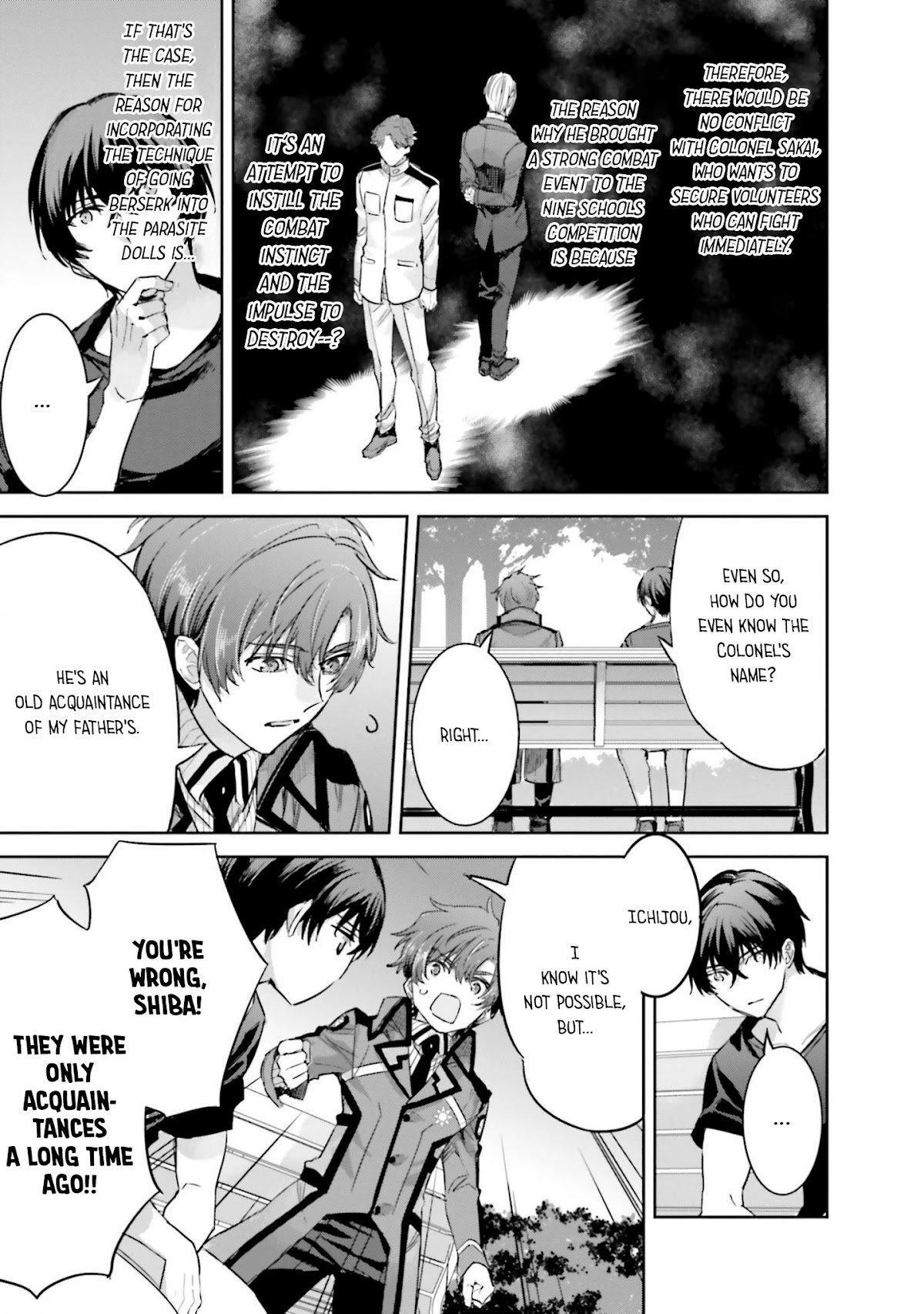 The Irregular at Magic High School: Steeplechase Arc Chapter 13 page 21 - Chapter 13: The Opponent in Front of You