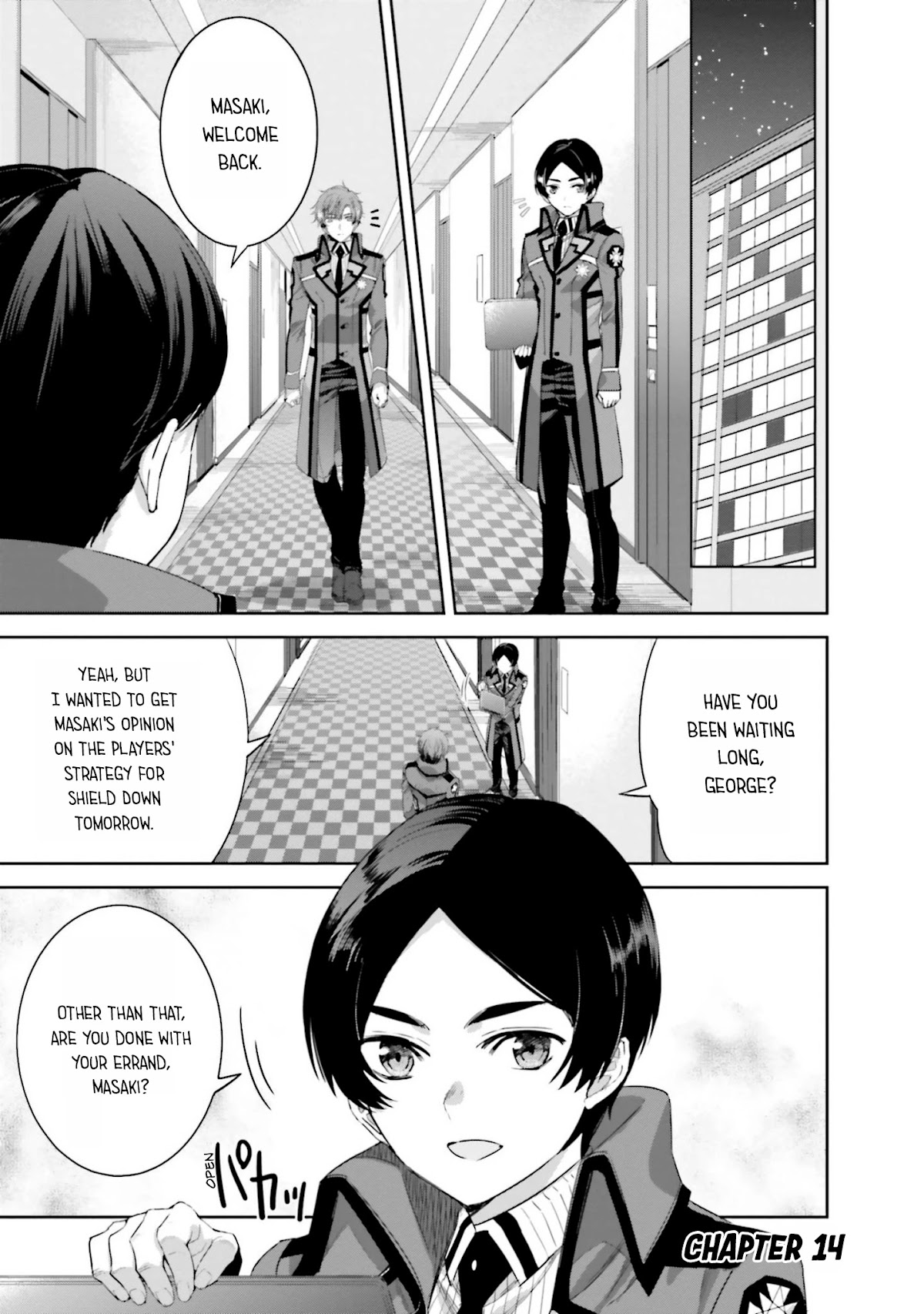 The Irregular at Magic High School: Steeplechase Arc Chapter 14 page 1 - Chapter 14: After That, Day 3