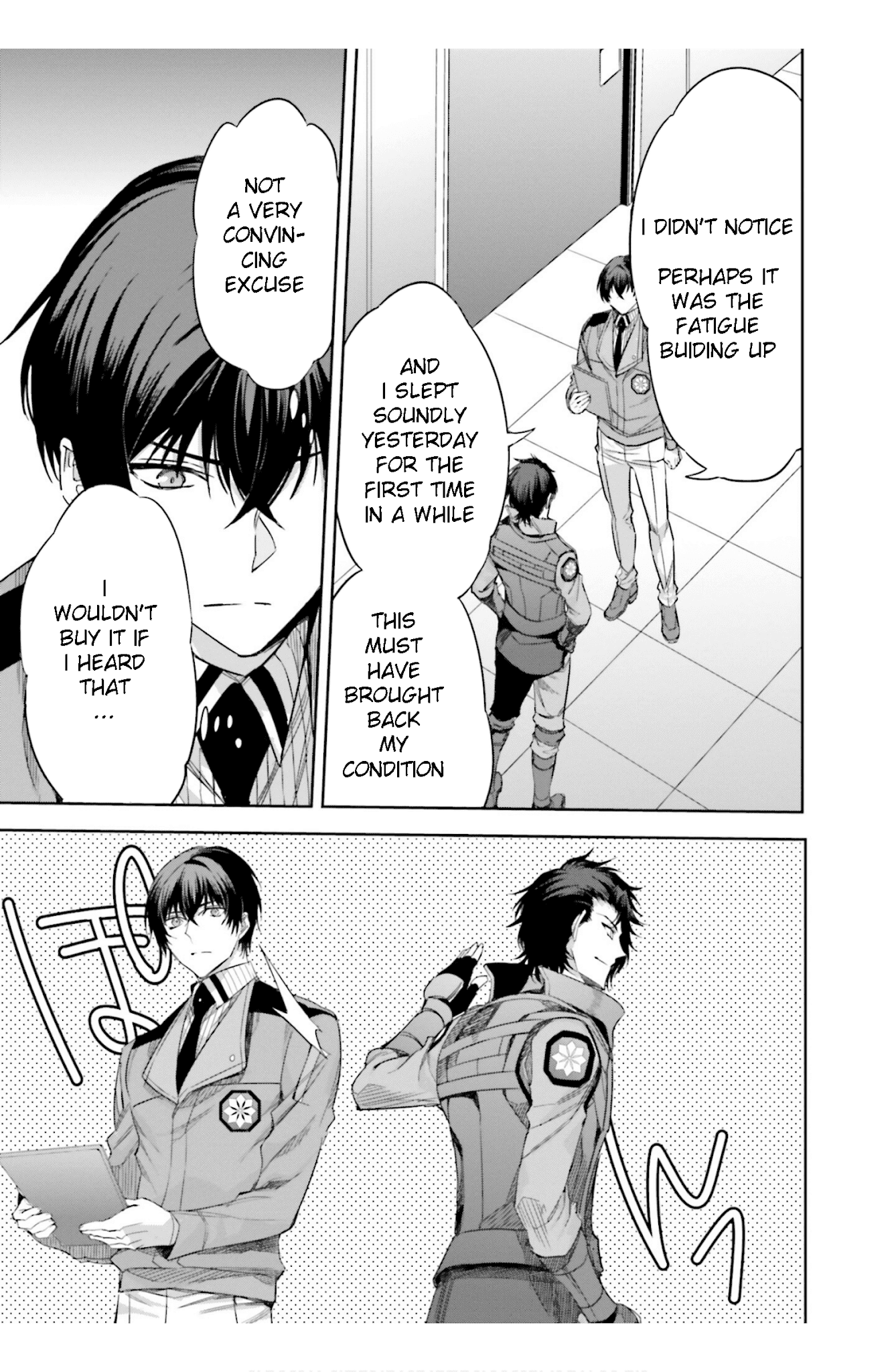 The Irregular at Magic High School: Steeplechase Arc Chapter 16 page 11 - Chapter 16: Fukuchou, soshite shinjinsen - Recovery, and then amateur matches